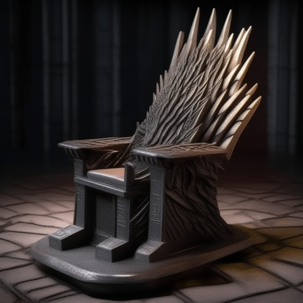 Gere o trono de ferro da série game of thrones