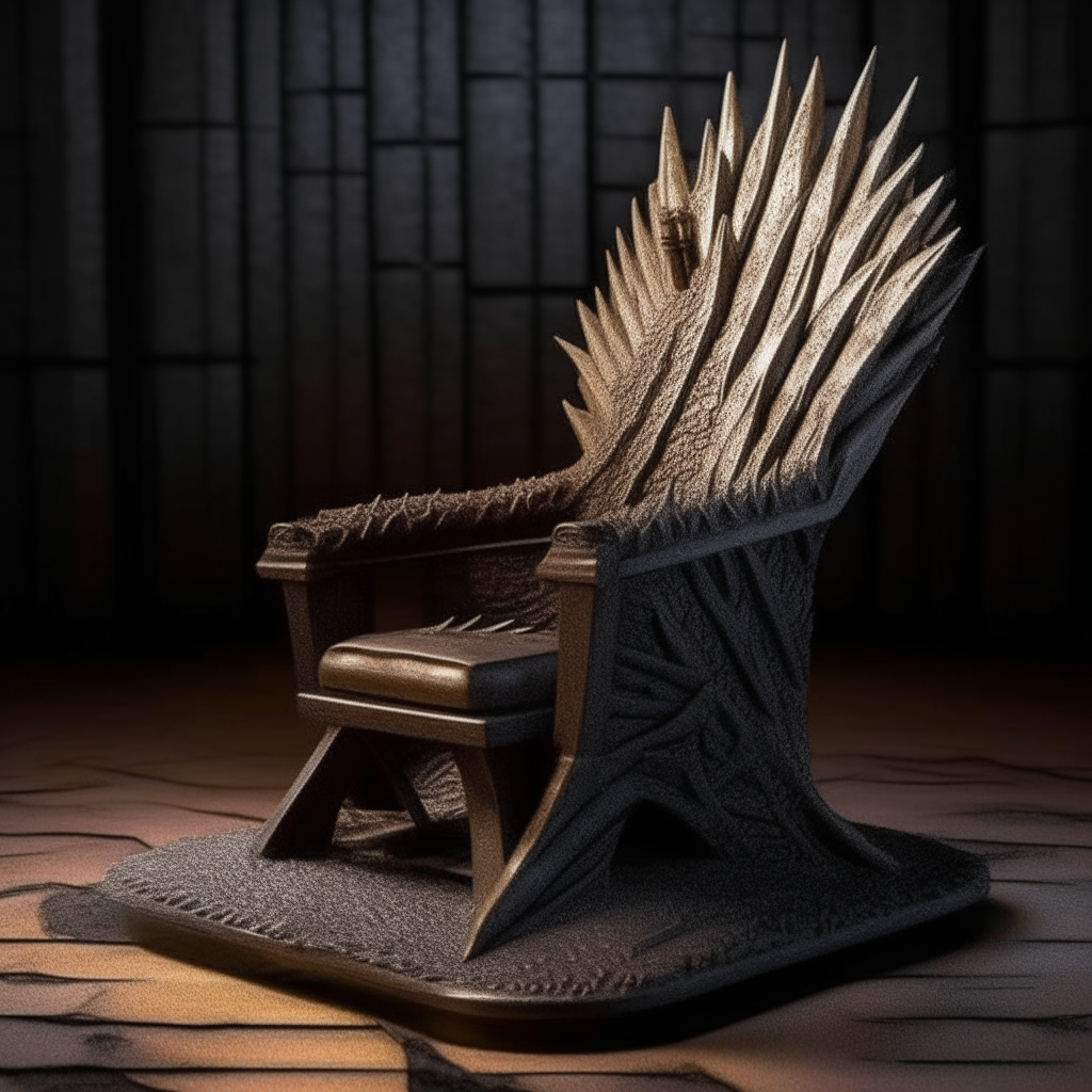 Gere o trono de ferro da série game of thrones