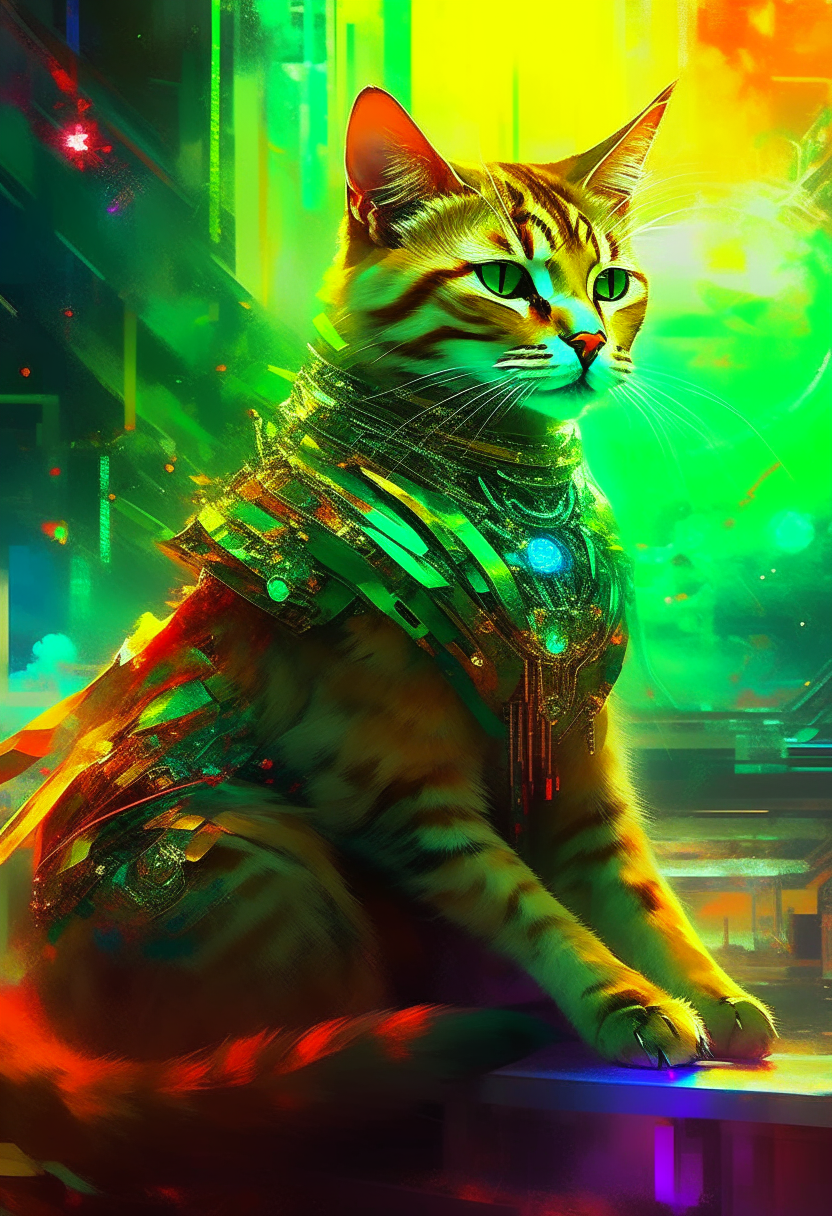 Kucing berubah singa