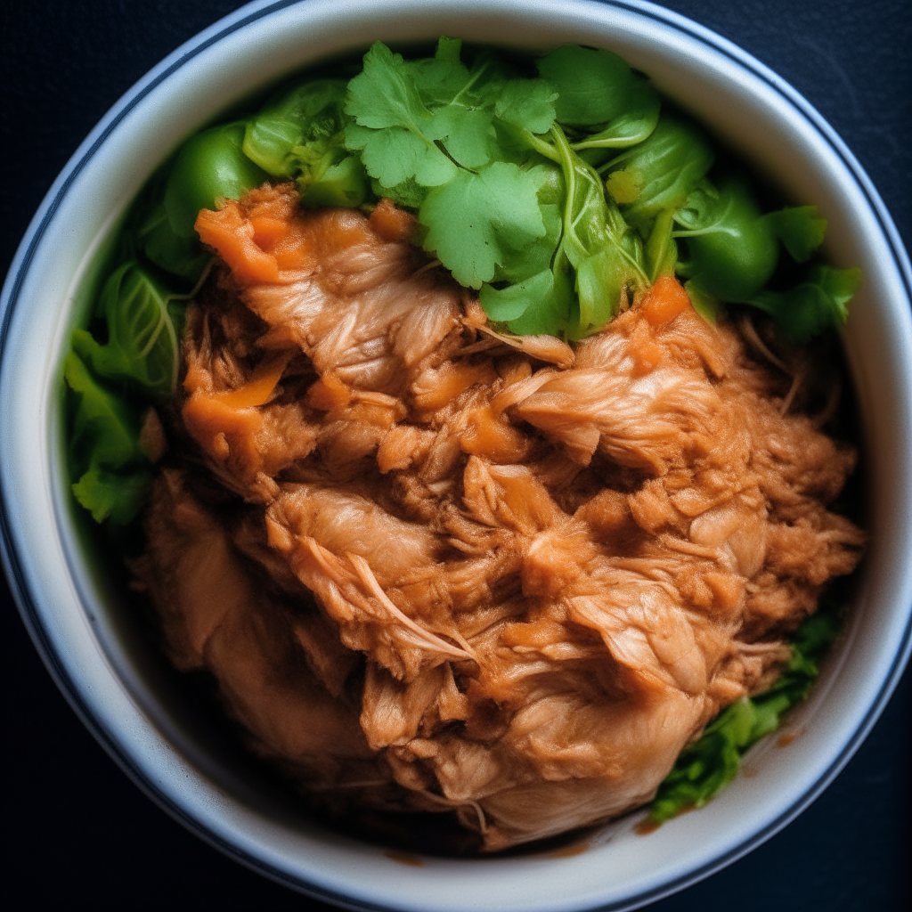 Photo of a turkey lettuce wrap in a crock pot, extremely sharp focus, bright studio lighting from above, filling the frame