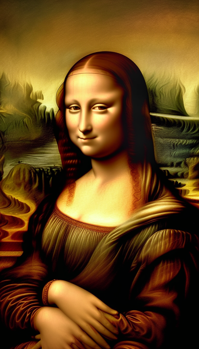 Leonardo da Vinci, keep detail, follow the original, realistic, high resolution, best quality, ar:9:16