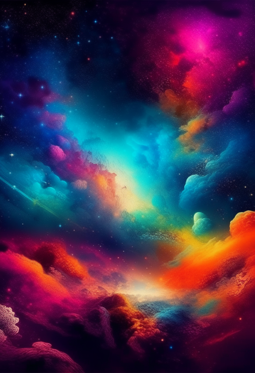 Beautiful colourful cosmic