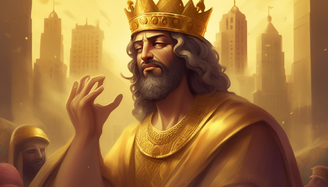 king of babylon happy to see his 40 years old friend in bibllical time