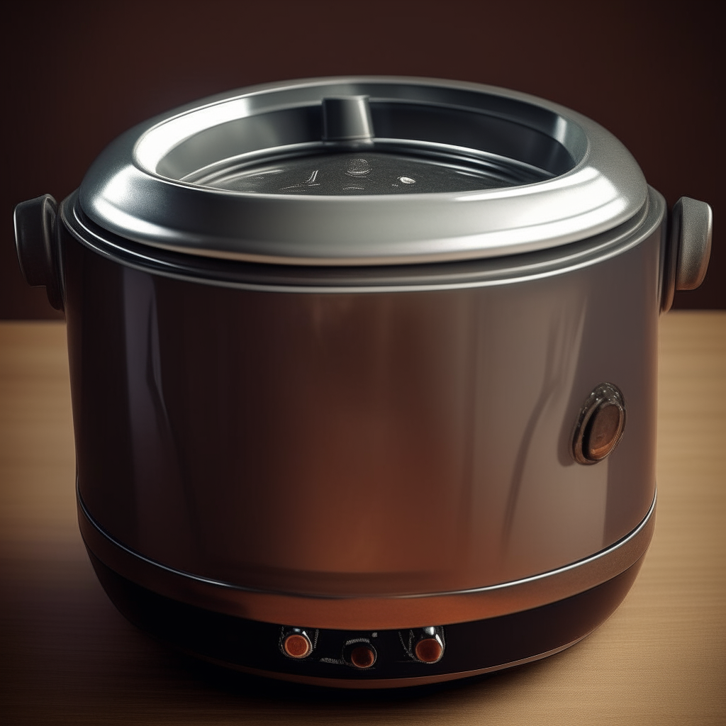 A slow cooker liner resting inside a crock pot Photorealistic high resolution image