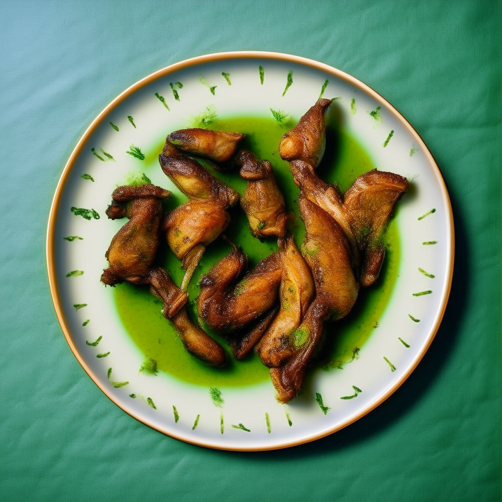 Plate of cilantro-lime chicken wings arranged in a circle, photographed from above with bright studio lighting, razor-sharp focus