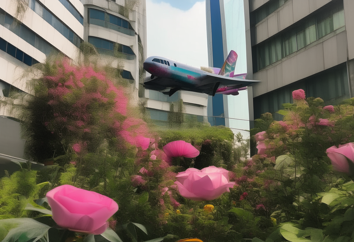 from building to planes and cybercity flowers