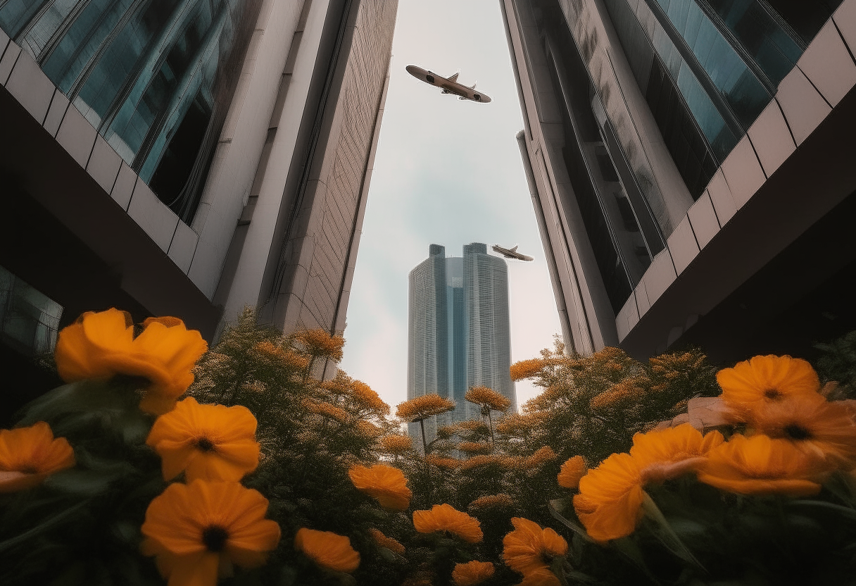 from building to planes and cybercity flowers