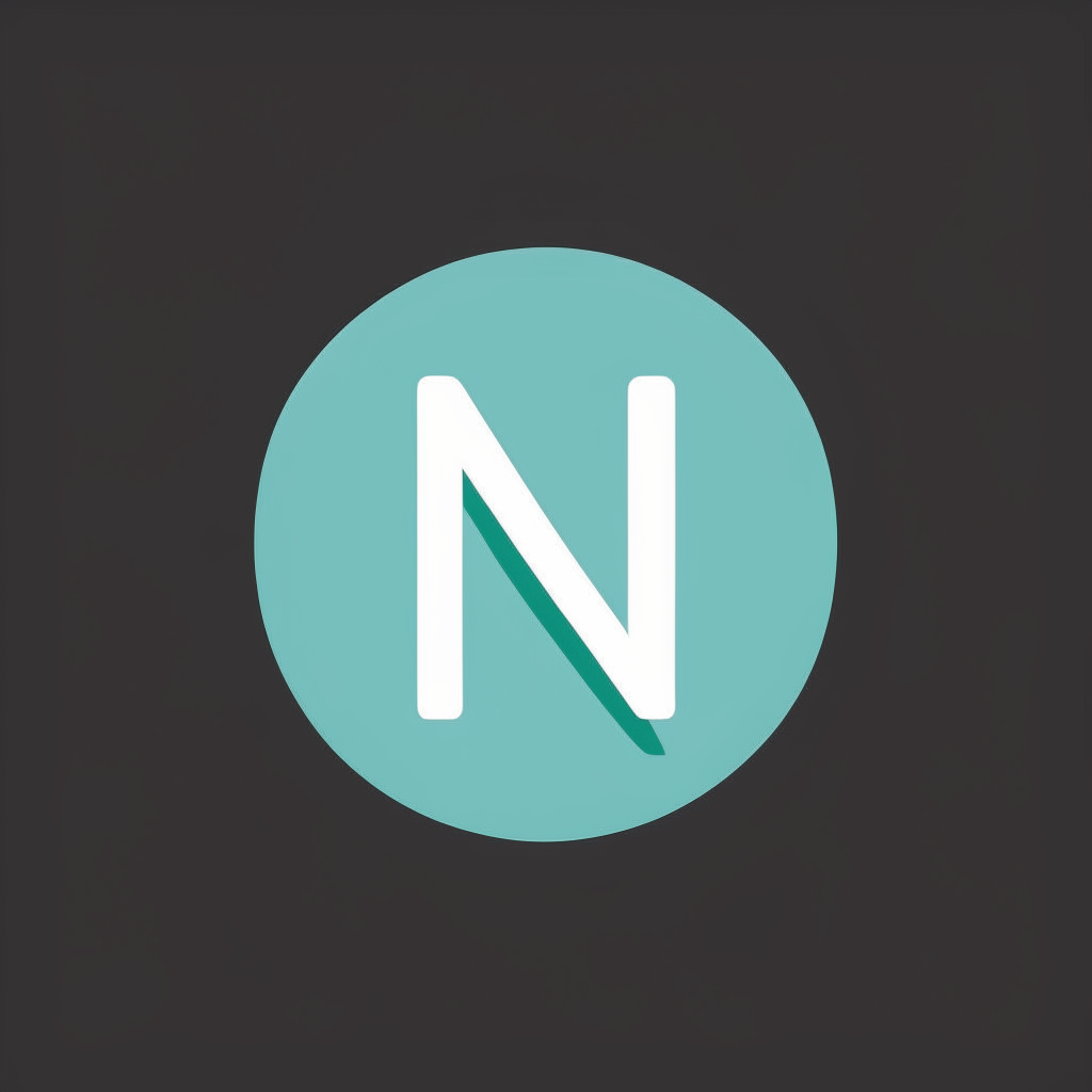 A second minimalist logo with the letters N, U, E, M in a modern sans serif font