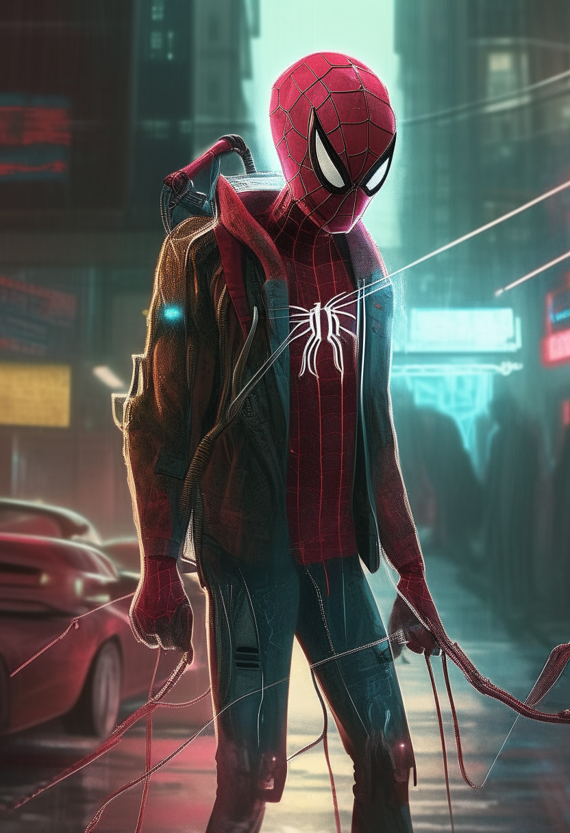 Spiderman cyberpunk 