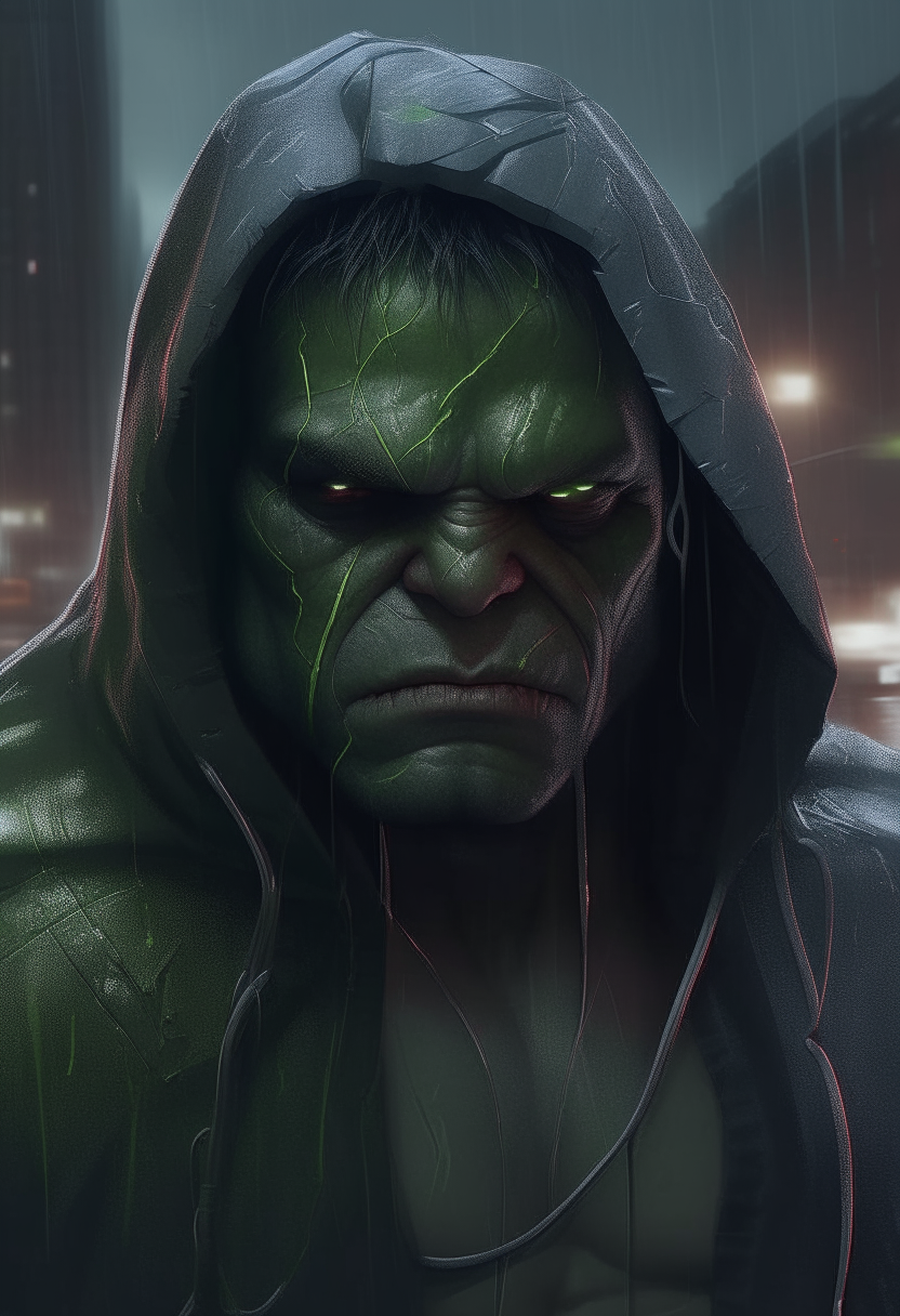 Hooded hulk cyberpunk 
