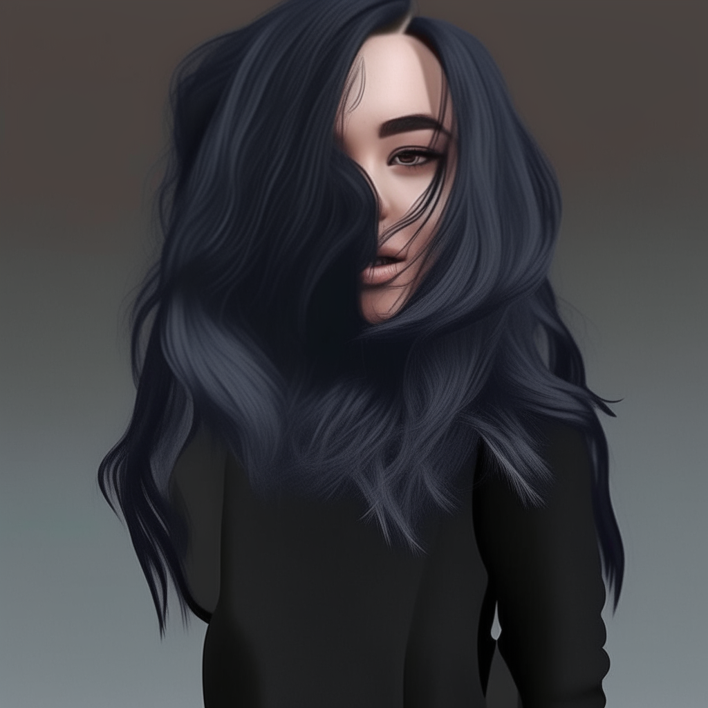 add black hair to it