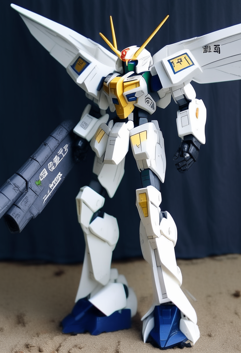Gundam wings with umbrella 