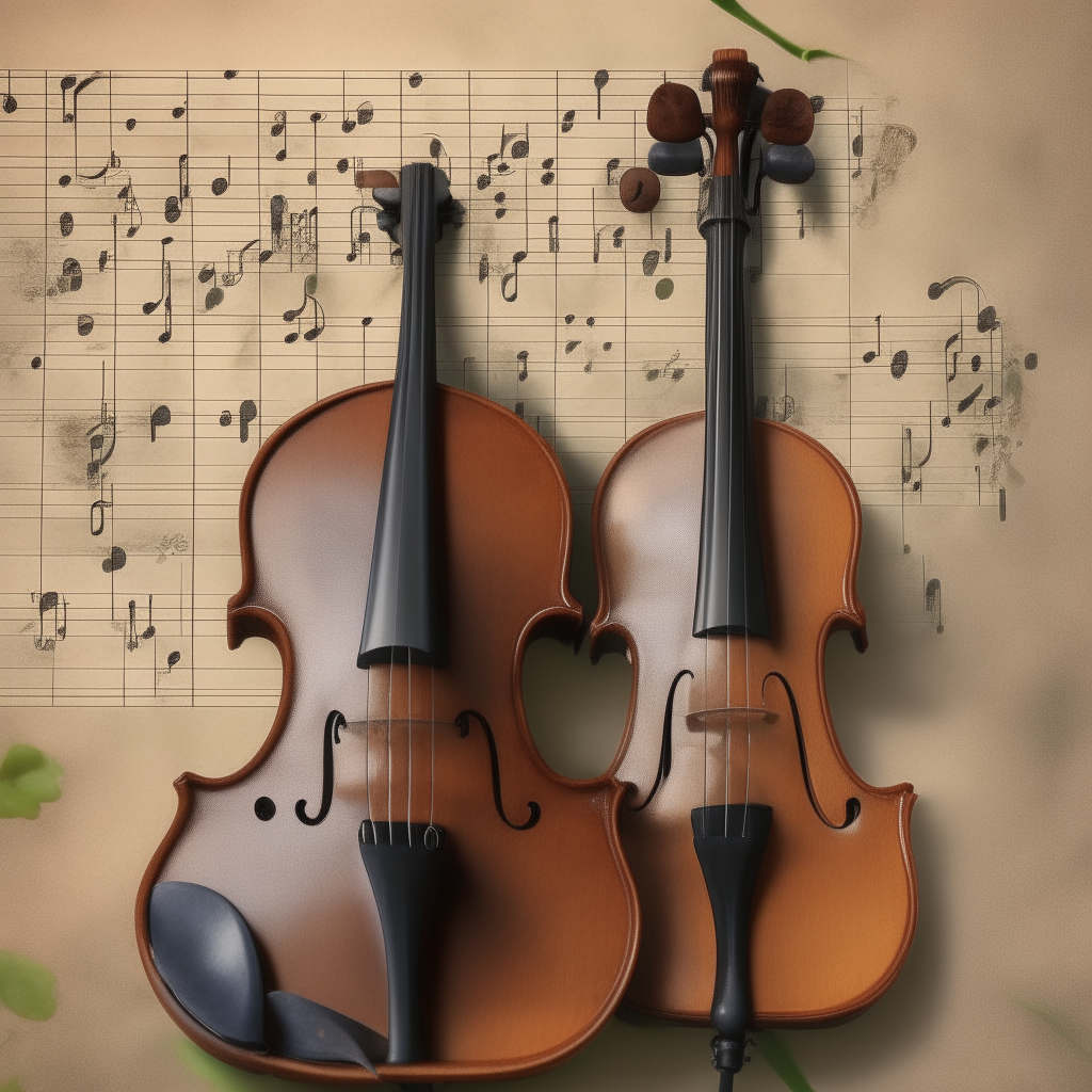 The violin sprouts eyes and plays itself
