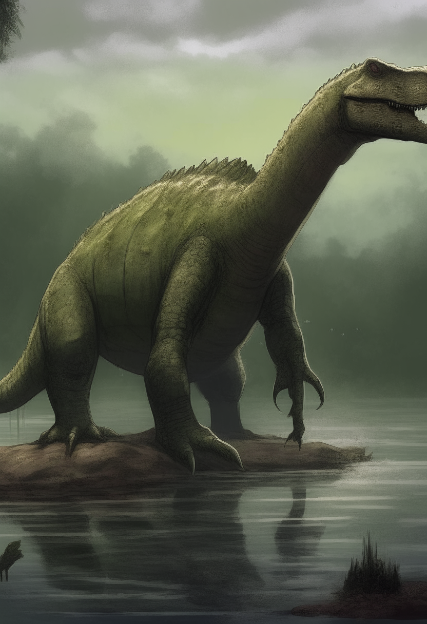 Mokele-Mbembe: A cryptid often described as a dinosaur-like creature living in the Congo River Basin. It is said to resemble a sauropod dinosaur

Attacking africans