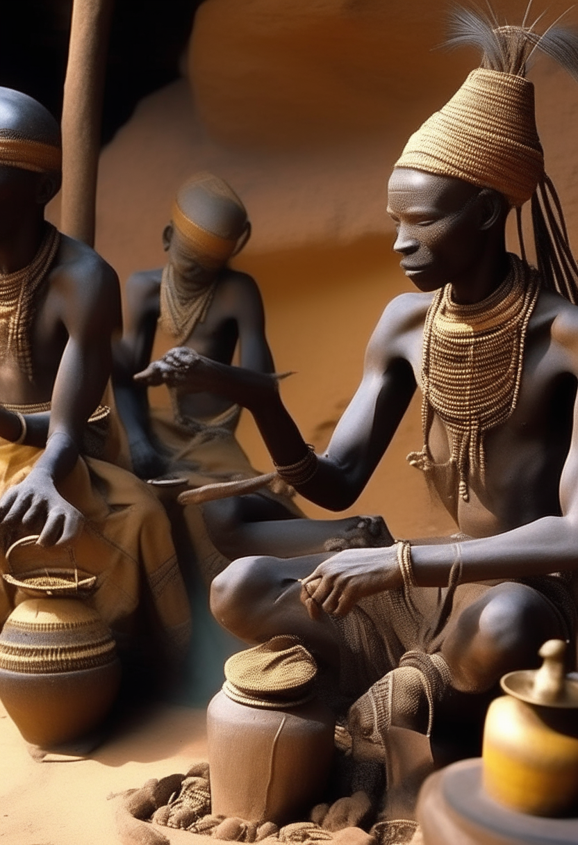 Dogon myth, hungry and dying Africans 