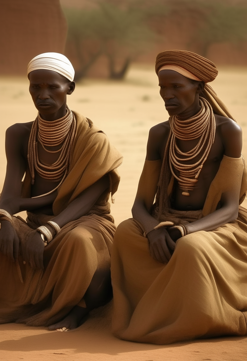 Dogon myth, Africans  suffering from drought 