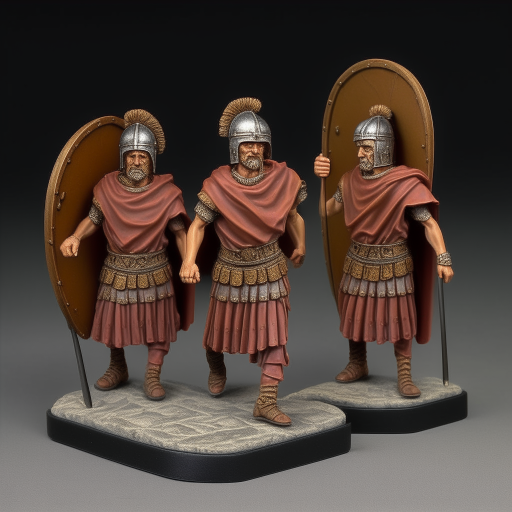 ancient roman lictors marching bearing littorio bundle