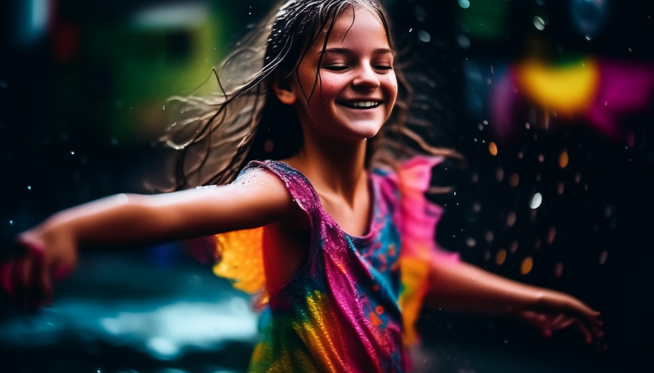 GIRL DANCING IN RAIN