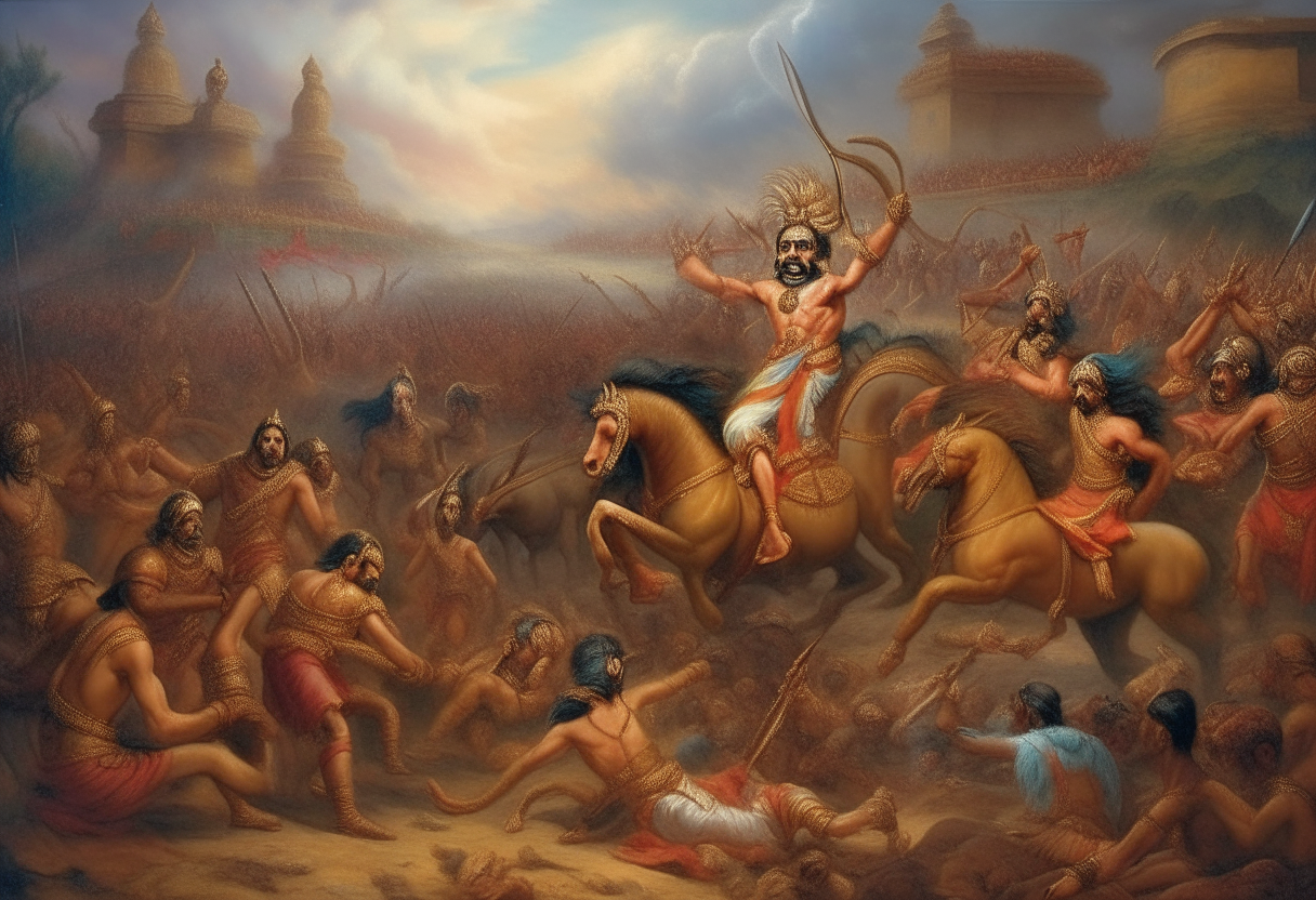 battefiled of mahabharata where yadavas fighting