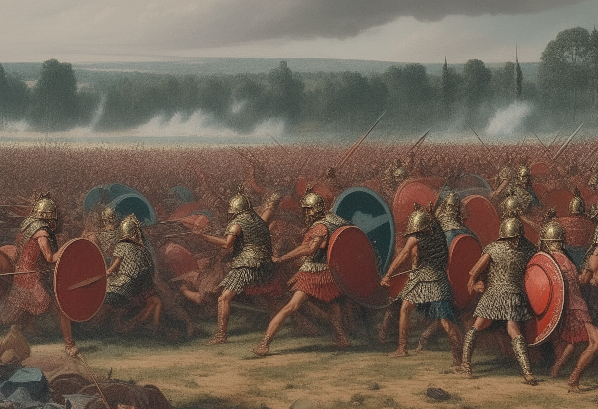 battle between ancient roman legions
