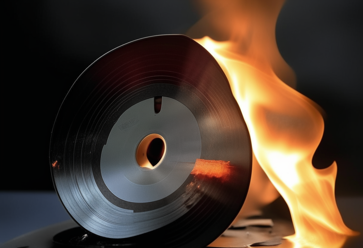 un cd ardiendo