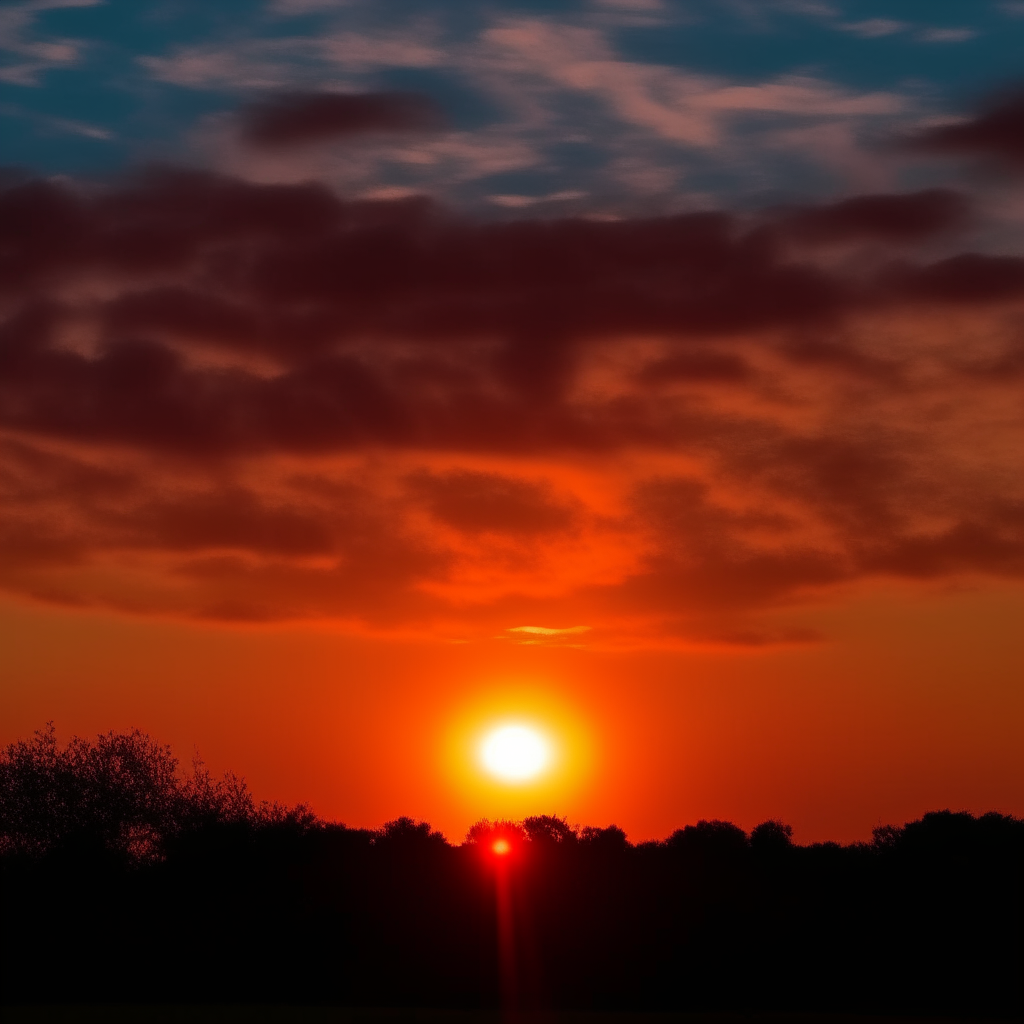 Beautiful sun rise moving across the sky to become a sunset.