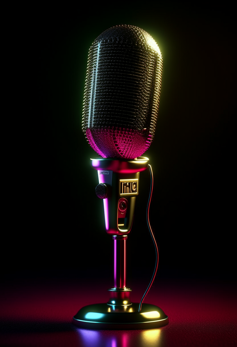 Tirex singing with hold the microphone 