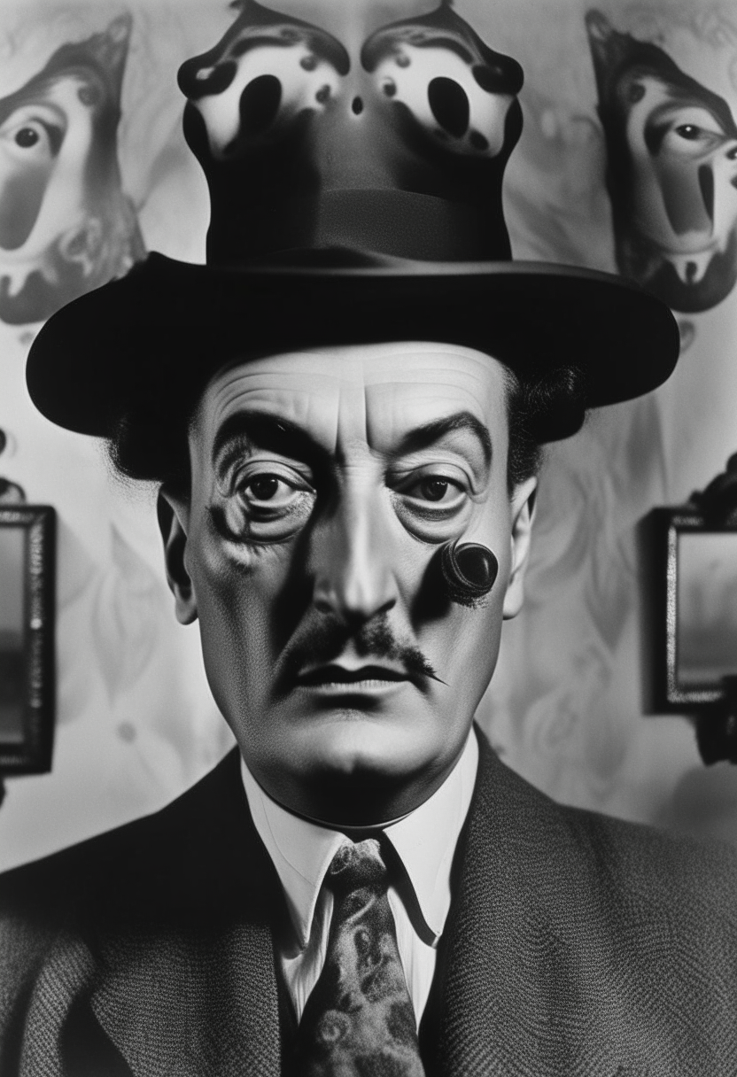 Salvadore Dali with Rorschach 