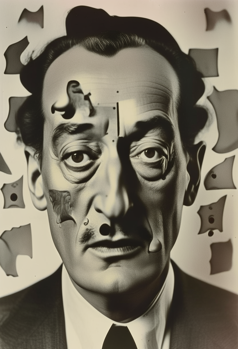 Salvadore Dali with Rorschach patches