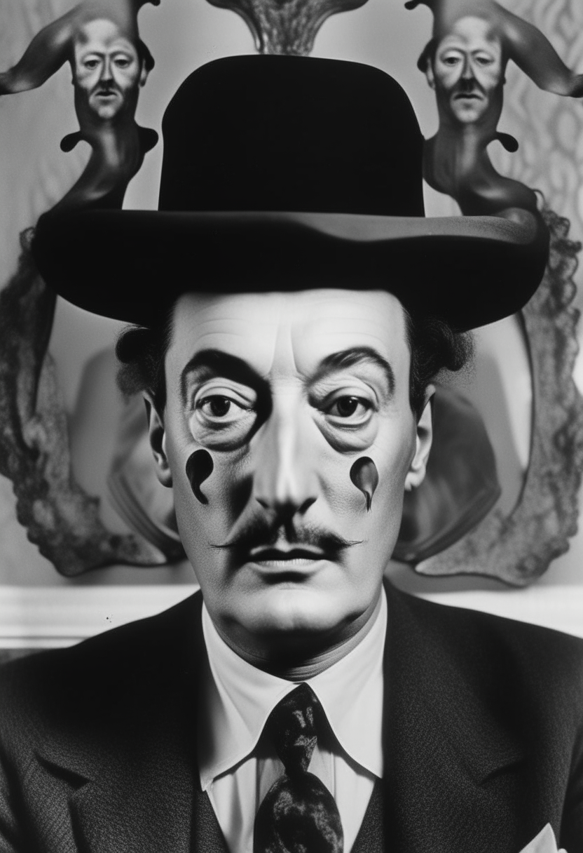 Salvadore Dali with Rorschach 