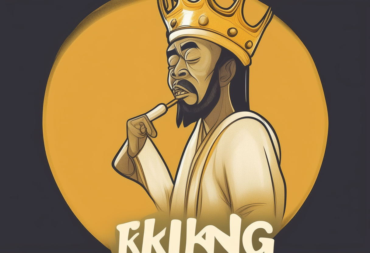 The king talking