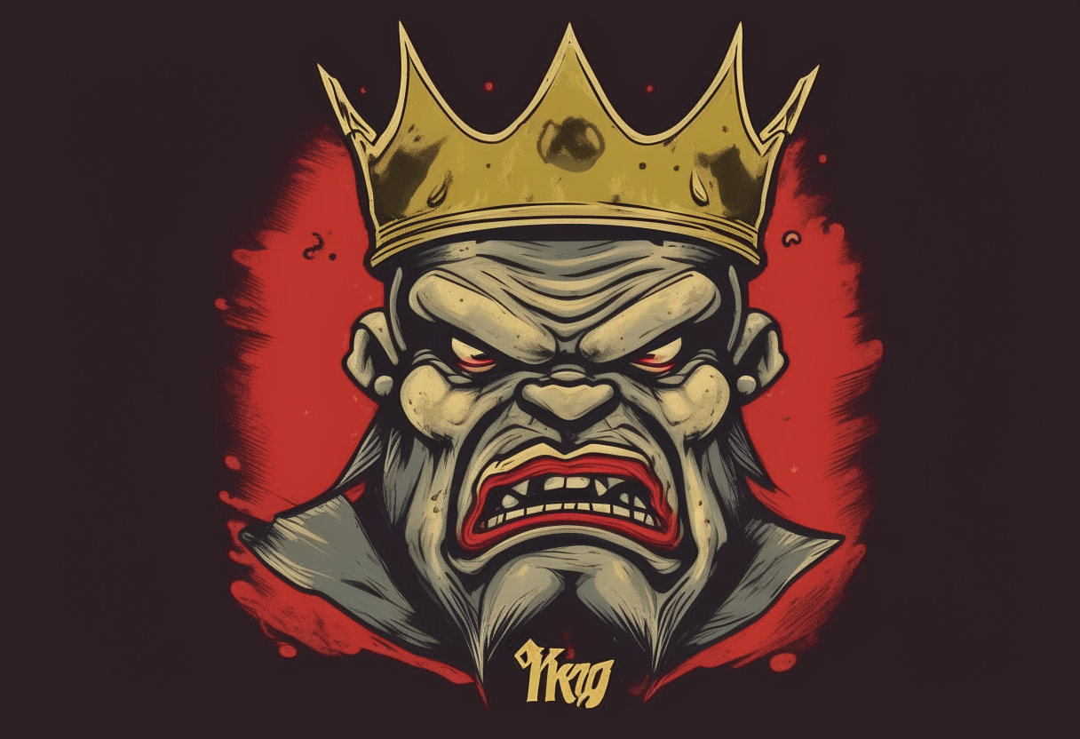 The king angry