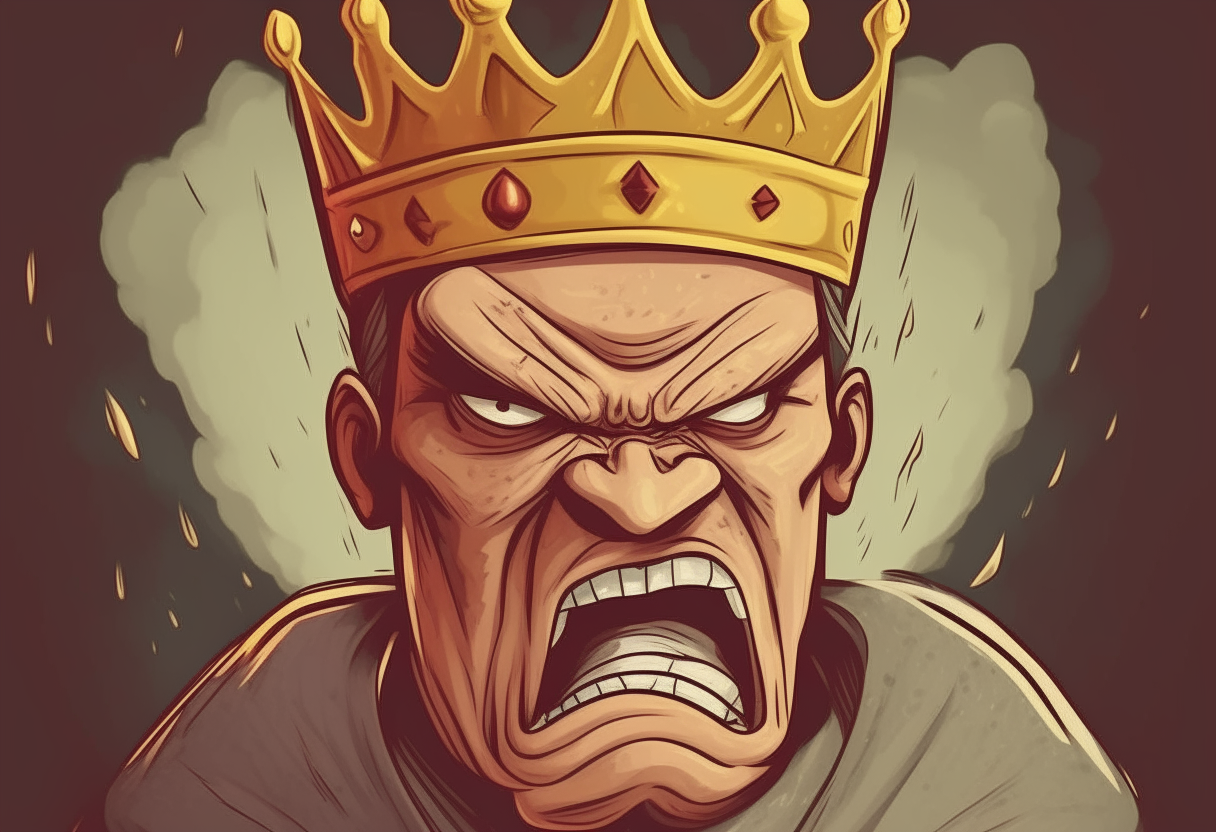 The King being angry