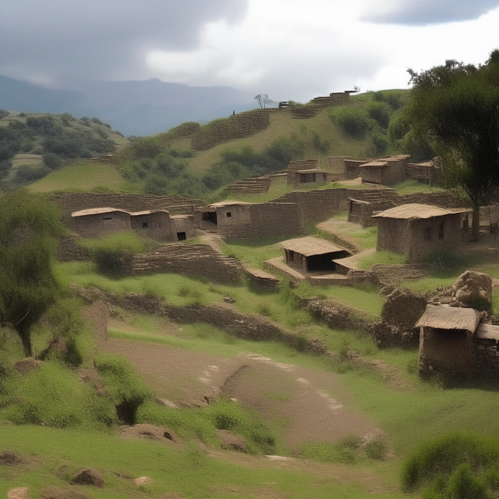 Paisaje de Un pueblo antioqueño  bien real