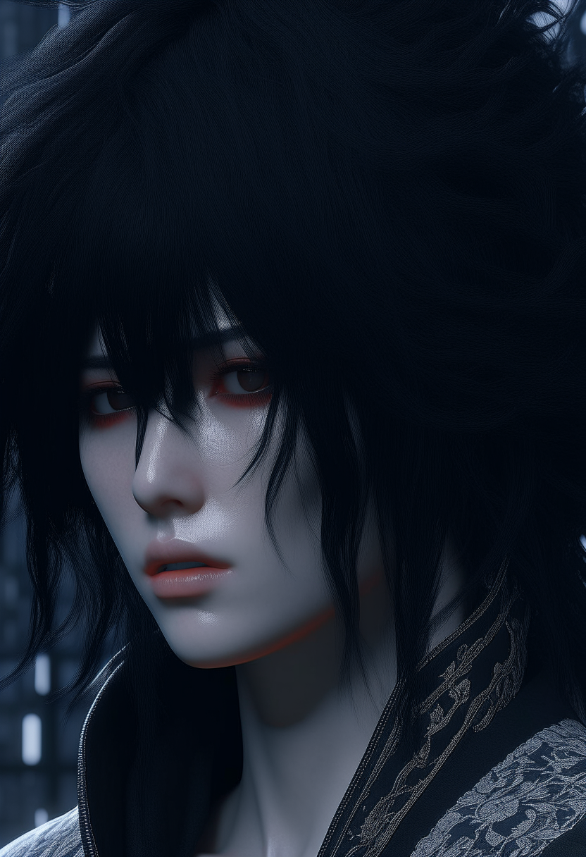 INUYASA WITH BLACK HAIR