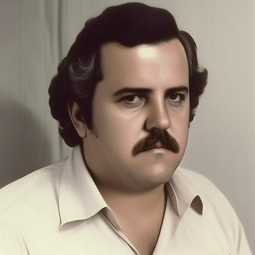 La imagen de Pablo Emilio Escobar lo más realista posible 