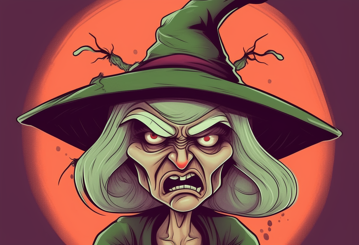 An angry witch 