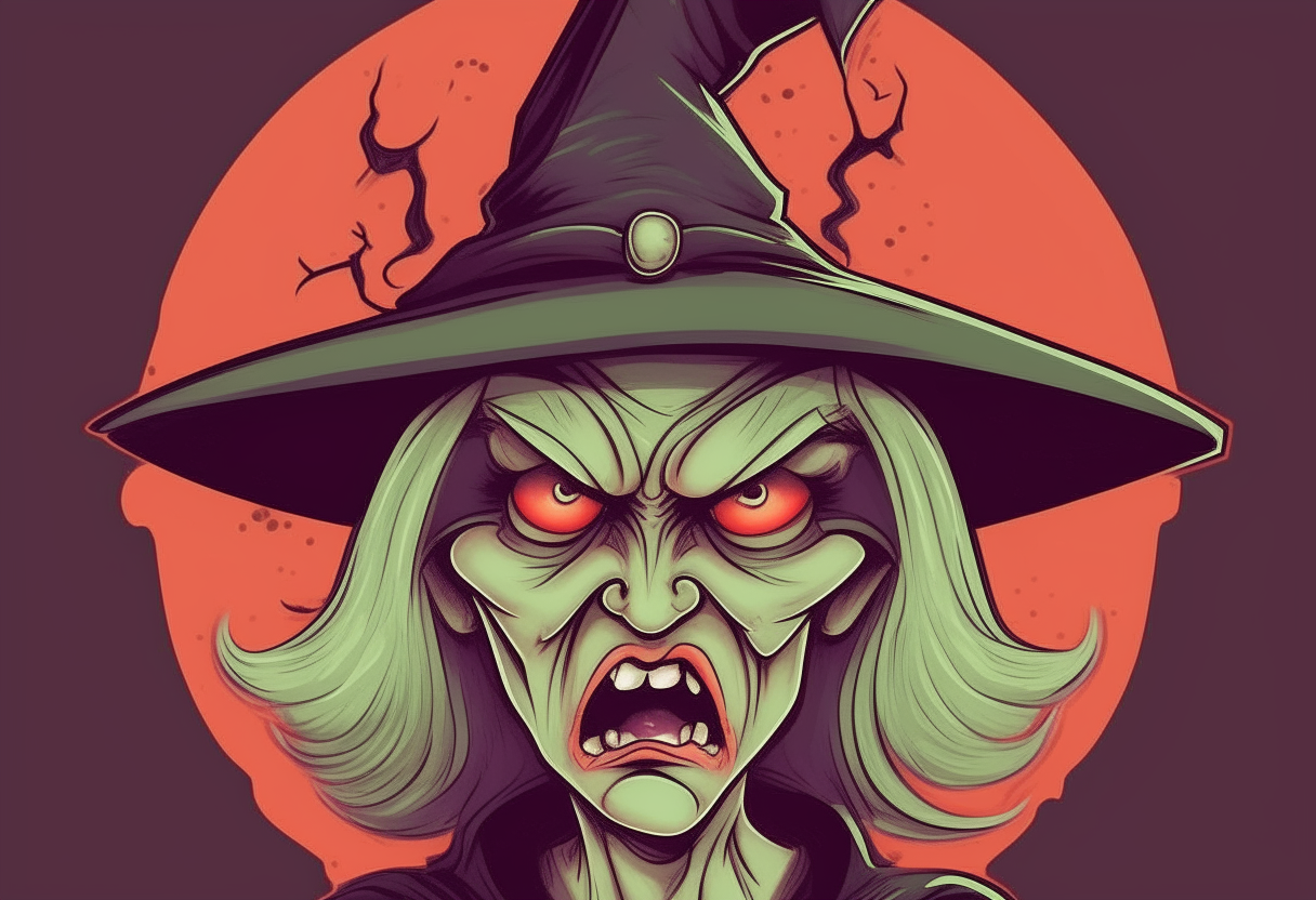 An angry witch 