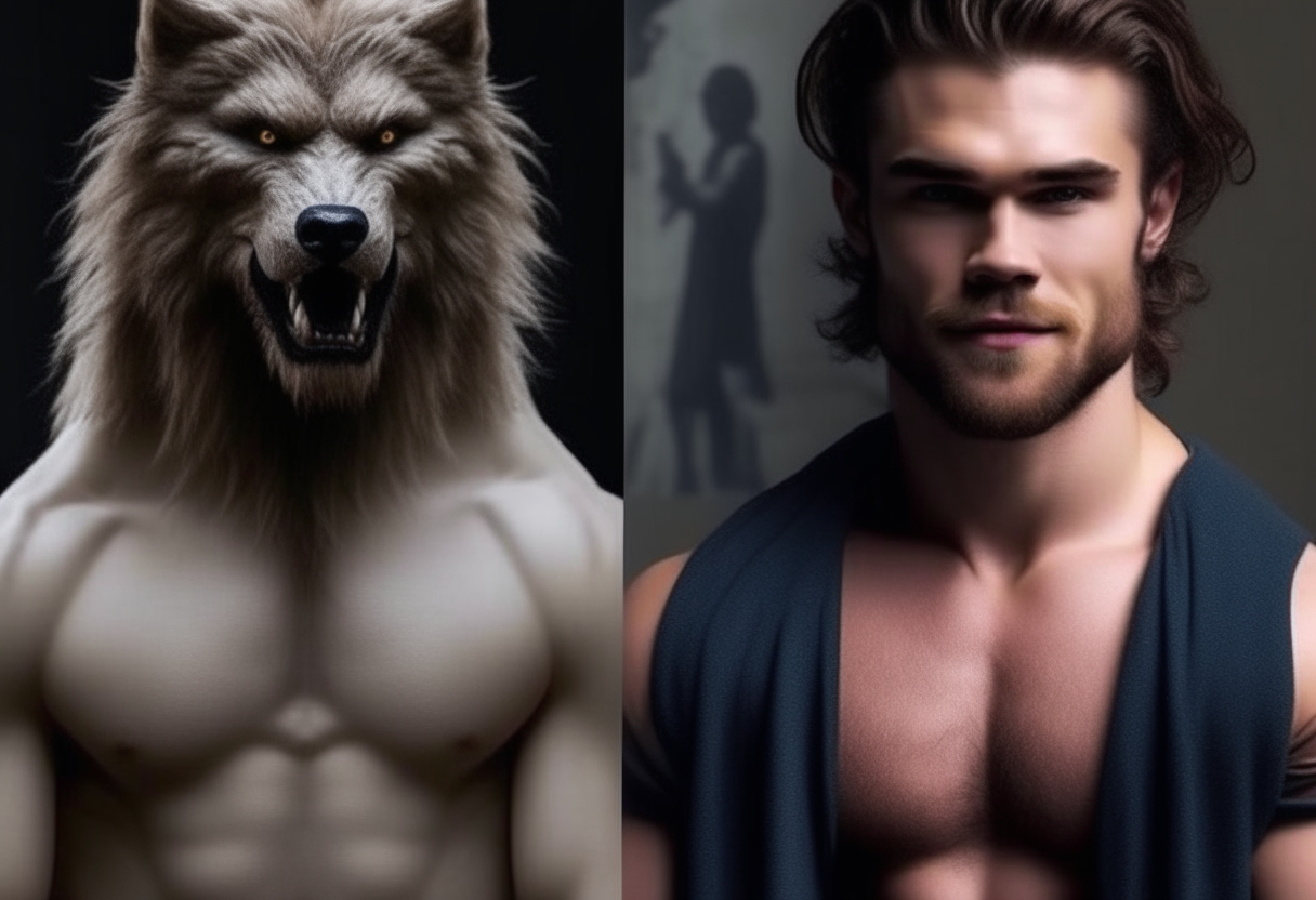 
Transformation a handsome man into a beast 