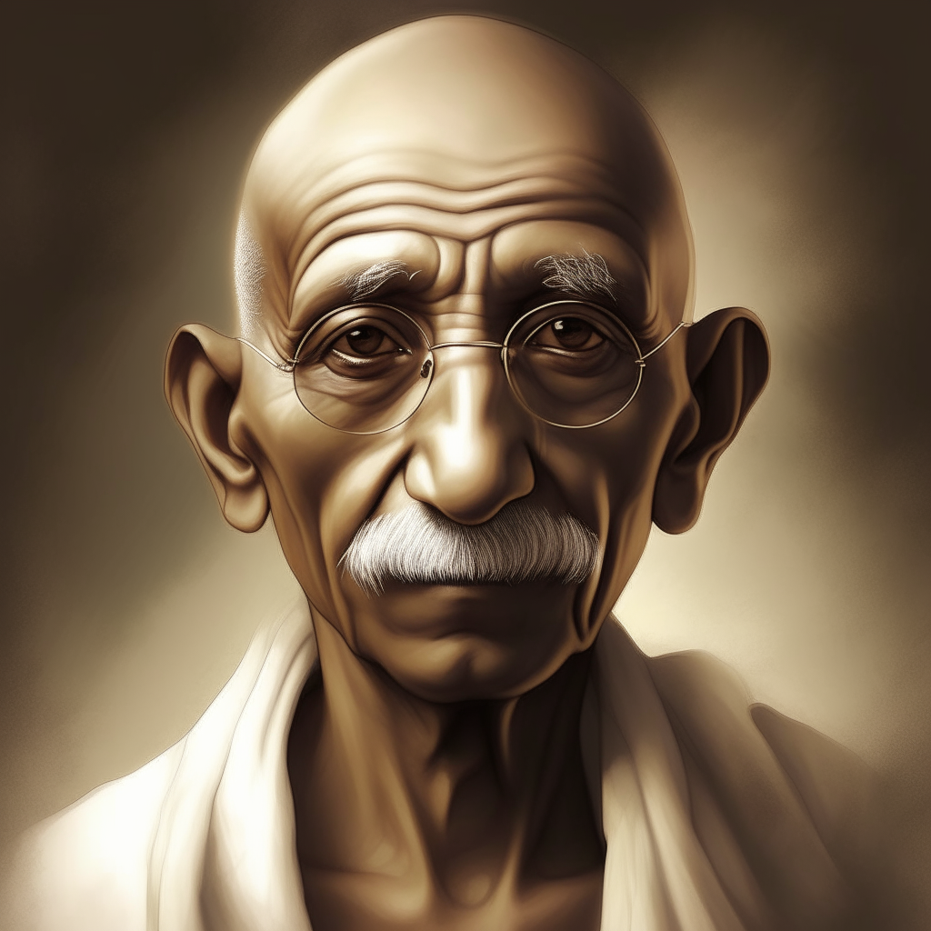 Mahatma Gandi, bien realis