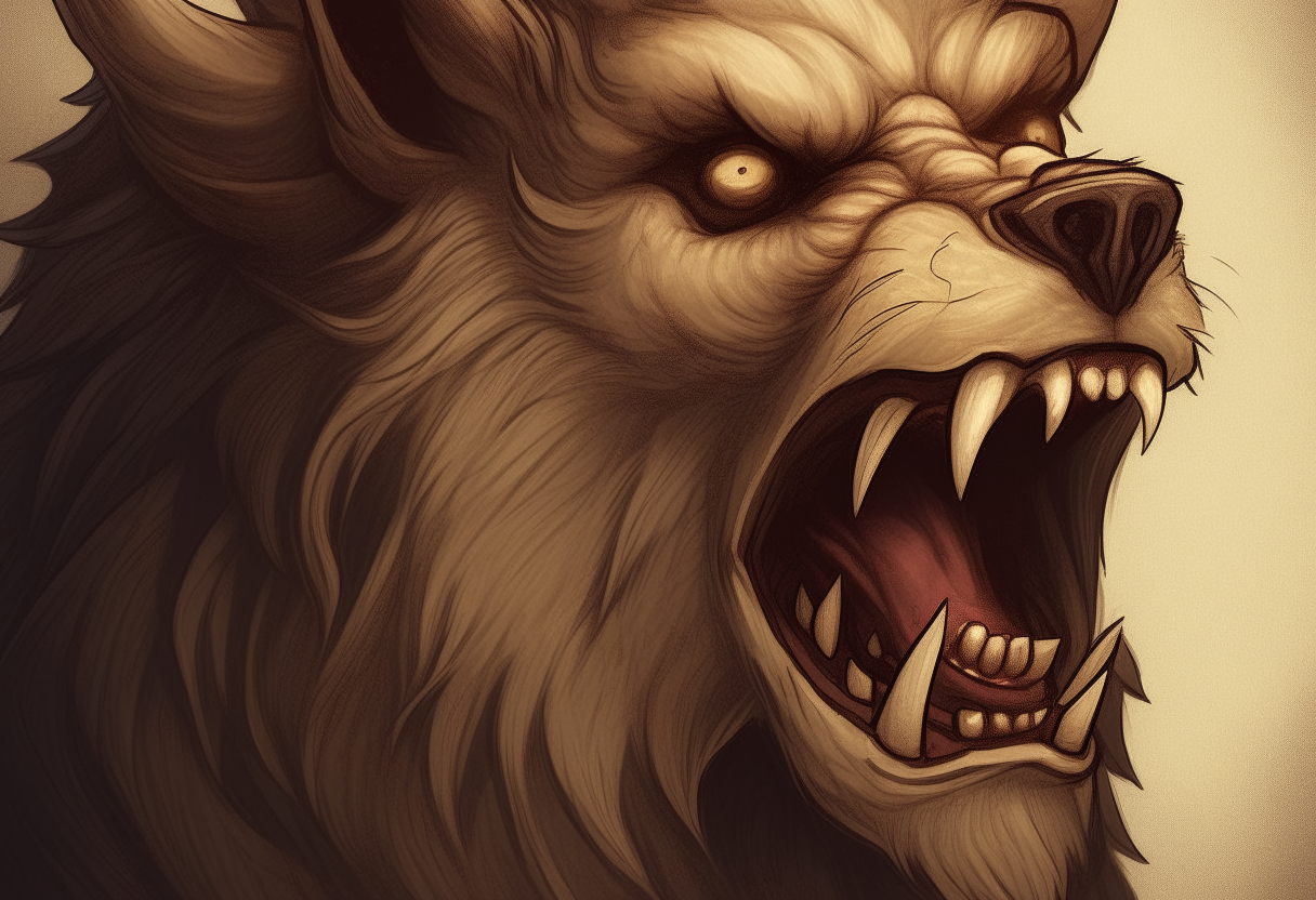 A beast speaking 