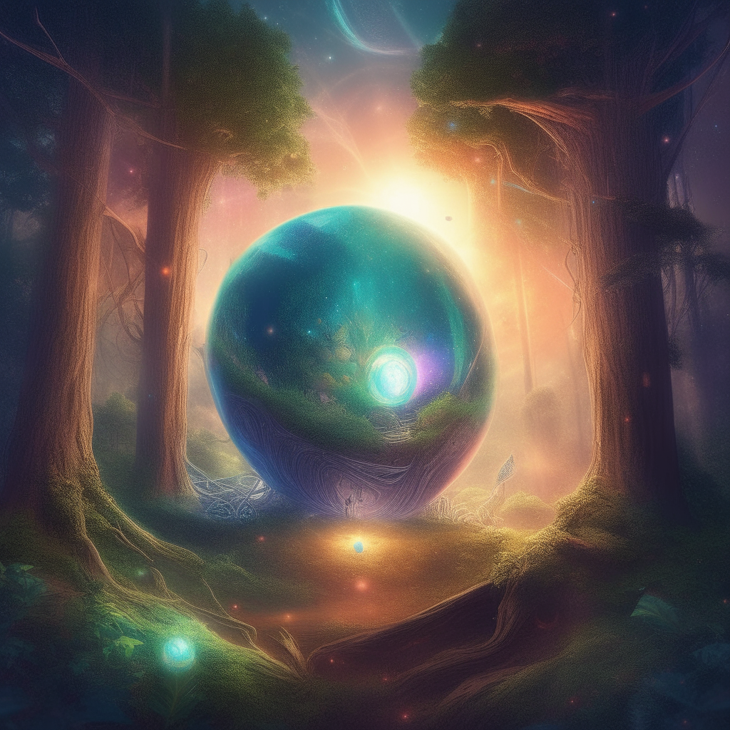 ultra realistic illustration of magical spiritual guide and planet earth and planet arcturus, space graphics art in background,magical forest,concept art,intricate details, highly detailed, iridescent, global illumination, fantasy, smooth, sharp focus, colorful lights, elegant, digital painting
