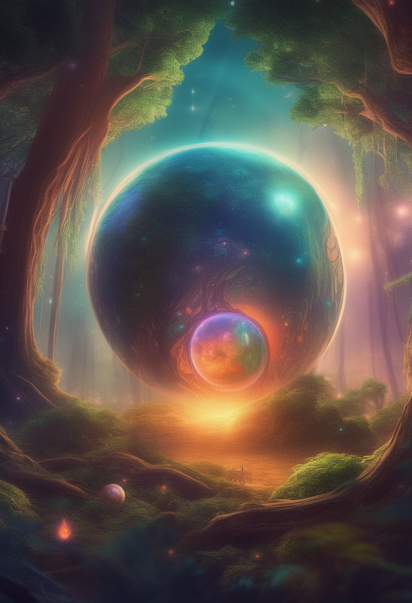 ultra realistic illustration of magical spiritual guide and planet earth and planet arcturus, space graphics art in background,magical forest,concept art,intricate details, highly detailed, iridescent, global illumination, fantasy, smooth, sharp focus, colorful lights, elegant, digital painting
