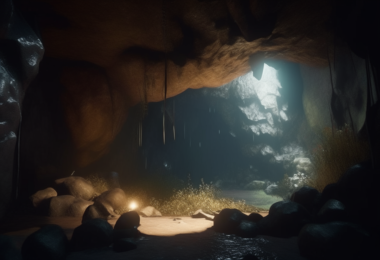 pretty jewel in cave 8k, cinematic, ultra realistic