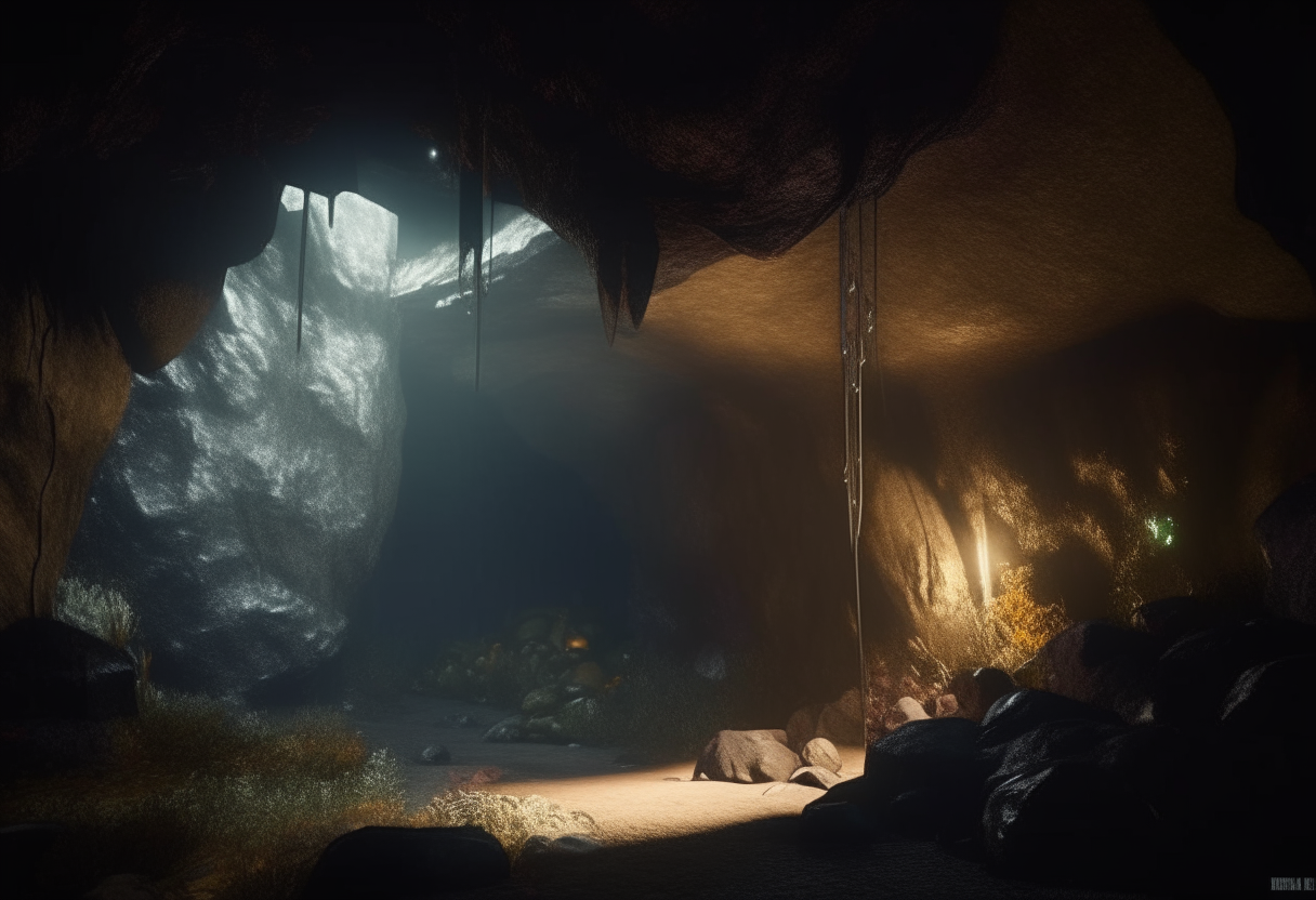 pretty jewel in cave 8k, cinematic, ultra realistic