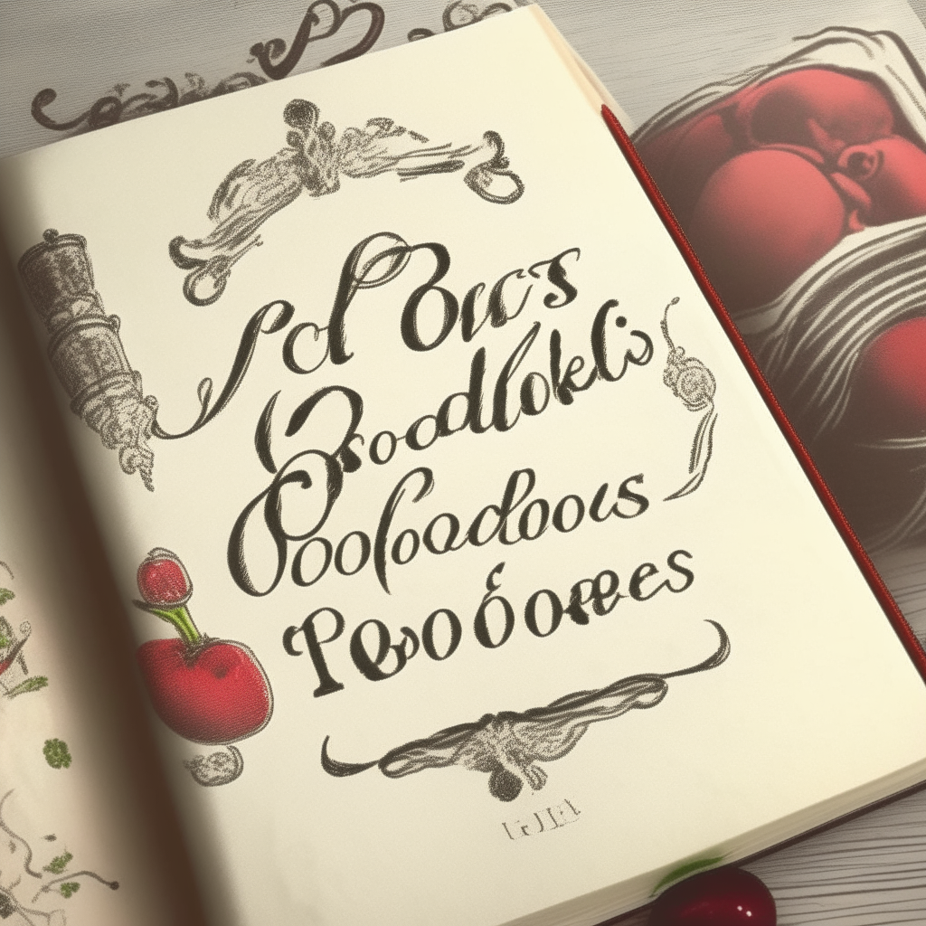 Old Fashioned Recipes cookbook title in a retro cursive script font