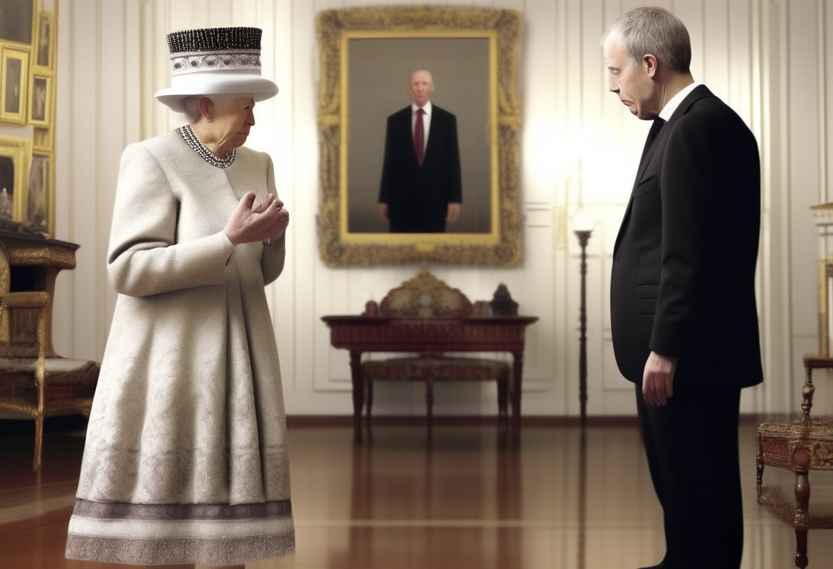 The minister is bothering the queen