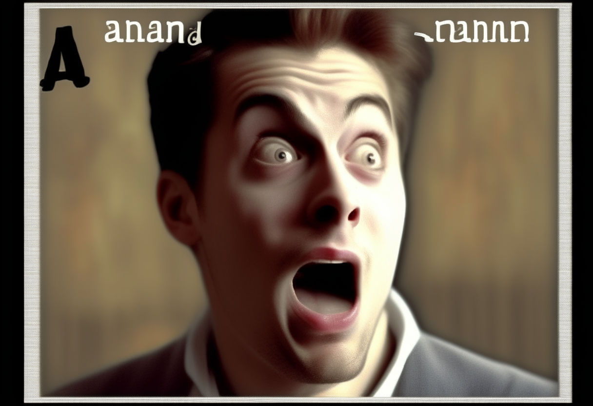 A man amazed 