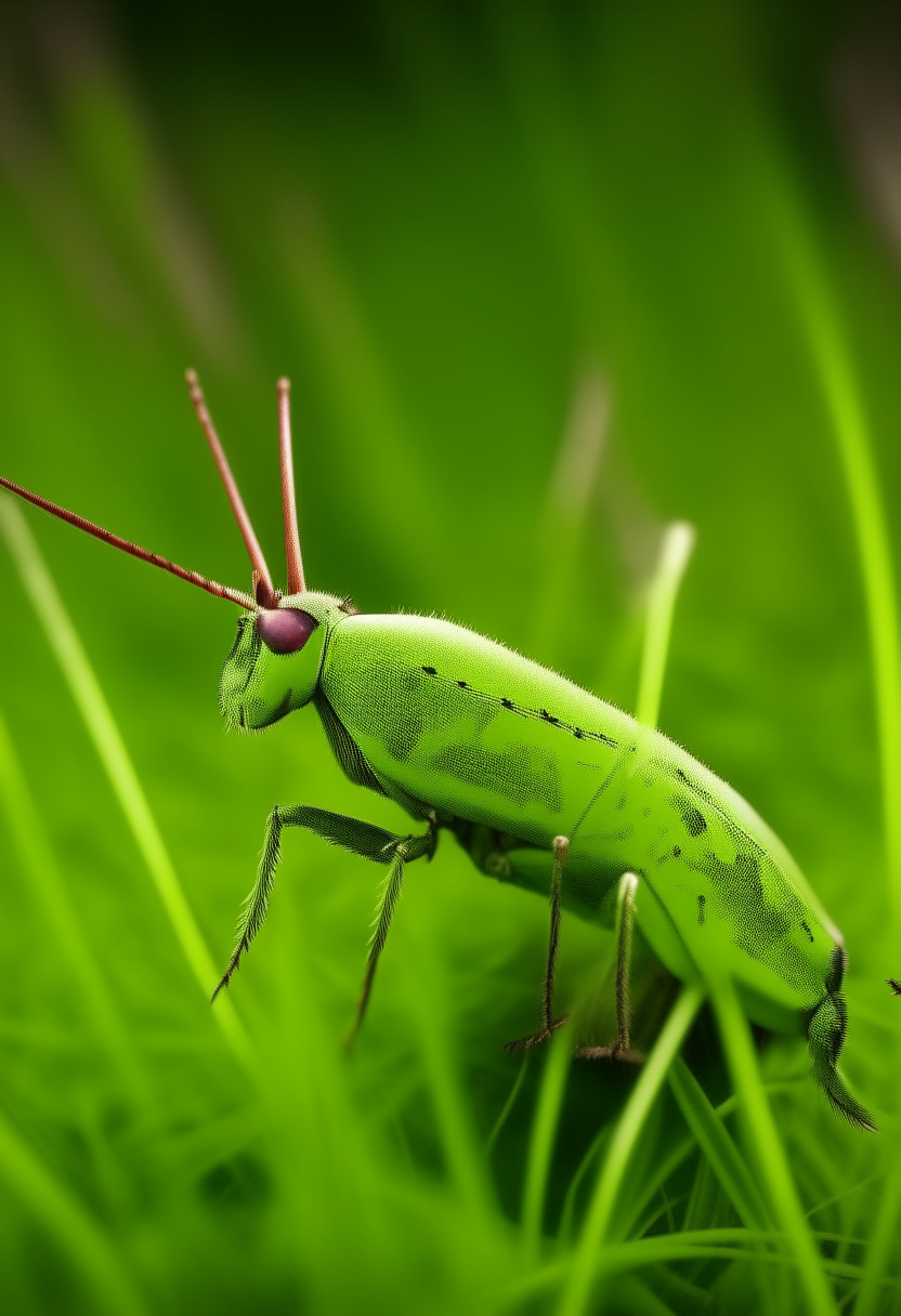 The green grass hooper