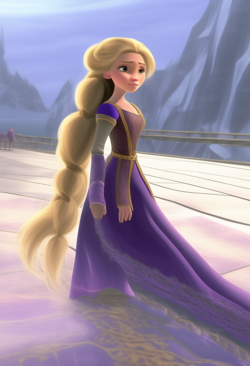 Rapunzel on the ice